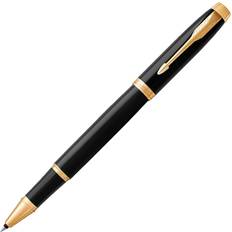 Nero Penne a sfera Parker IM Rollerball Pen Black Lacquer with Gold Trim