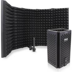 Acoustic Treatment Pyle Pyle Microphone Isolation Shield, 5 Panel Acoustic Vocal Sound Dampening Noise Absorb Record Studio,1.6" Foam, Adjust Mic Depth, Removable Shock Mount, ⅝ Threaded, Podcast, Sing and Broadcast-1 set