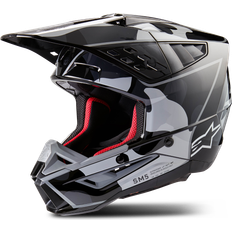 Alpinestars Integralhjälmar Motorcykelhjälmar Alpinestars S-M5 Rover Crosshjälm Svart-Silver Herr, Vuxen