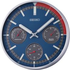 Seiko Relojes Seiko QXA822S Thermometer Hygrometer Blau/Rot Wanduhr