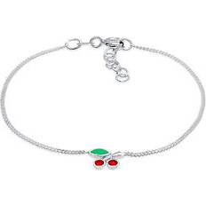 Bambino Bracciali Elli ciliegia giocoso con cristalli in argento sterling 925 Bracciali Braccialetti pieces female