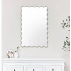 Melody Maison Grey Wave Mirror 90cm X