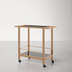 AllModern Pip Bar Cart Glass/Iron