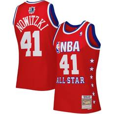 Mitchell & Ness Men's Dirk Nowitzki Red Western Conference 2003 All Star Game Swingman Jersey Red