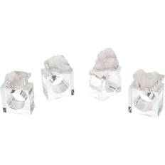 Crystal Glass Napkin Rings John-Richard Geode Crystal Napkin Ring