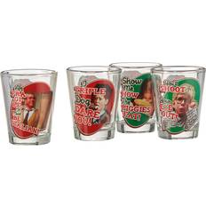 Multicolored Shot Glasses A Christmas Story Quote Badge Shotglass Set Shot Glass 4pcs