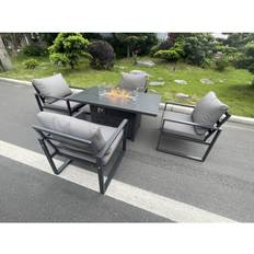 Garden & Outdoor Furniture Fimous Aluminum Top 4