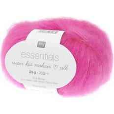 Garne & Handarbeitsbedarf Rico Design Essentials Super Kid Mohair Loves Silk Neon-Pink