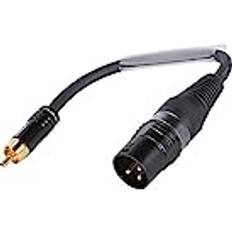 Kabler Sommer cable Adaptercable XLR M RCA M 0.15m
