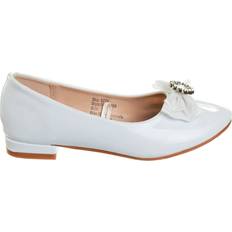 White Ballerina Shoes Badgley Mischka Little Kids Low Heeled Ballerinas, White