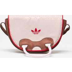 Velourleder Messengertaschen Adidas Trefoil Monogram Jacquard Suede Satchel Bag Wonder Taupe Preloved Brown Better Scarlet