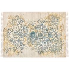 Viscose Carpets Beliani Vintage Area Rug Yellow, Green cm