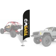 RC Toys Crawler Park Flaggor Toyswd 30 Cm 2 Enheter För Rc 1/10 Svart