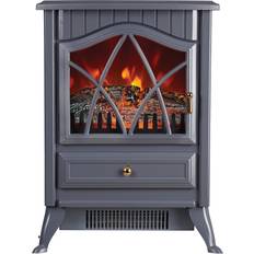 Soapstone Fireplaces Grey Freestanding Log Effect Stove Grey