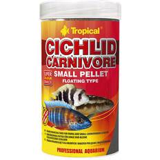 Alimenti per Pesci - Pesci e Rettili Animali domestici Tropical cichlid carnivore small pellet 1000ml futter cichliden