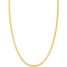 Italian Gold Franco Chain Necklace - Gold