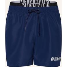 Zwembroeken uitverkoop Calvin Klein Double Waistband Swim Shorts - Blauw