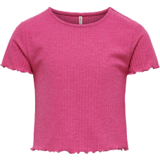 Kids Only T-shirt da bambina con scollo rotondo - Rose