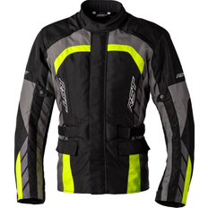 Amarillo Chaquetas de moto Rst Alpha CE Textile Jacket Black/Flo Yellow