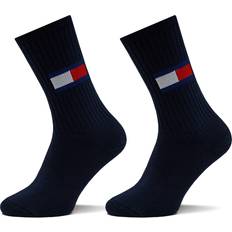 Tommy Jeans Herre Undertøj Tommy Jeans Men Uni TJ Flag Socks 2-pak Navy-2 43/46