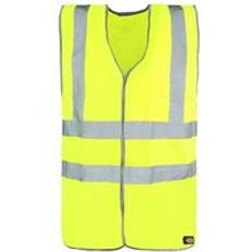 Work Vests on sale Dickies Hi-Vis Highway Safety Mens Yellow Reflective Vest