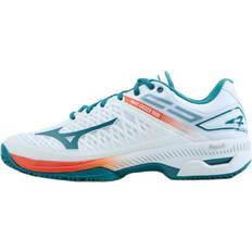 Mizuno Wave Exceed Tour Cc White Harbor Blue Firecrac, Male, Sko, Træningssko, Hvid, 44,5