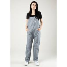 Werkbroeken uitverkoop Carhartt WIP Bib Overall Straight blauw mirror rinsed