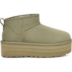 Femme - Vert Bottines à la Cheville UGG Classic Ultra Mini Platform - Shaded Clover