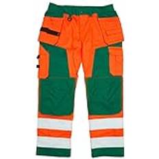 Blåkläder BLAKLÄDER Handwerkerbundhose HighVis orange/Grün Gr. D108