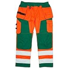 Blåkläder BLAKLÄDER Handwerkerbundhose HighVis orange/Grün Gr. C56