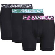 Undertøy NIKE Dri-FIT Essential Micro Men's Boxer Briefs 3-pack - Black/Aquarius Blue/Laser Fuchisa/Cool Grey