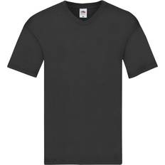 Fruit of the Loom Tops Fruit of the Loom Original Plain V Neck T-Shirt Black