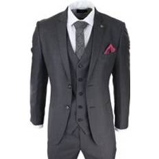 Clothing Paul Andrew Mens Piece Charcoal Grey Classic Stitch Suit