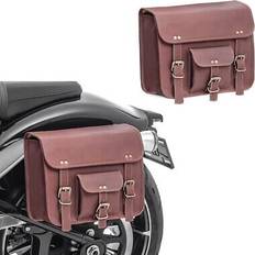 Brown Motorcycle Accessories Craftride Satteltaschen paar für indian scout bobber twenty sv2 6l br