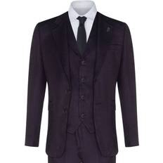 Clothing Truclothing Mens Piece Suit Peaky Blinders Classic Tailored Purple