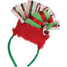 Red Crowns & Tiaras Amscan deluxe Elf headband, 1-count, 7.25 x 10-inch, multicolor