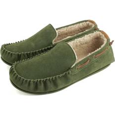 43 - Grün Mokassins Eastern Counties Leather Owen Berber Suede Moccasins Olive