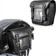 Craftride 2x satteltasche leder für honda cb 1100 ex rs sv4 schwarz Schwarz