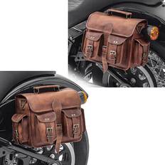 Brown Motorcycle Bags Craftride Satteltaschen paar für triumph america speedmaster sv3 6l br