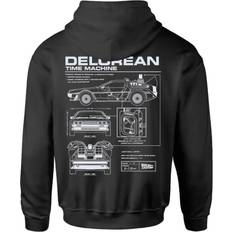 Back To The Future Delorean Schematic Zipped Hoodie