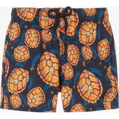 Vilebrequin Boys Blue Turtles Stretch Swim Shorts