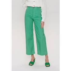 Nümph NUPARIS CROPPED GREEN STRIPE Green Spruce