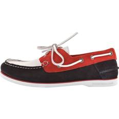 Suede Boat Shoes Tommy Hilfiger Suede Colour-Blocked Boat Shoes RWB