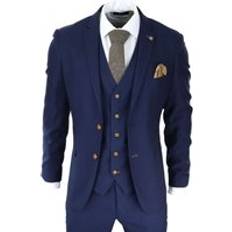 Paul Andrew Mens Piece Navy Blue Birdseye Classic Suit