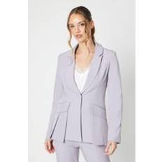 Purple Blazers Coast Fitted Blazer With Pocket Detail Lilac Haze