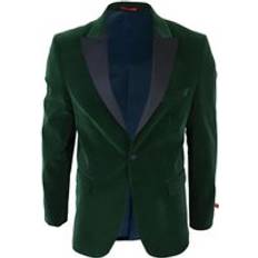 M Blazers Truclothing Velvet Dinner Tuxedo Suit Jacket Blazer Green 40R