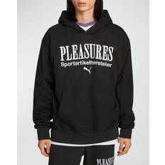 Puma Unisex Tops Puma Graphic Hoodie x PLEASURES" Black