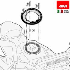 Autocollants de Moto Givi BF Adapter, Support Tanklock