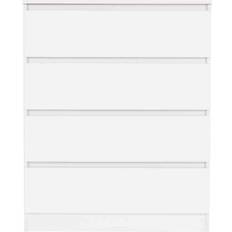 SECONIQUE Malvern White Chest of Drawer 80x100cm