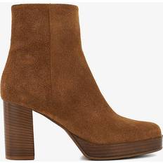 Dune London London Womens Ladies PALLET Platform Ankle Boots Tan